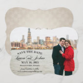 Lauren Detroit slaat de datum op Save The Date (Voorkant / Achterkant)