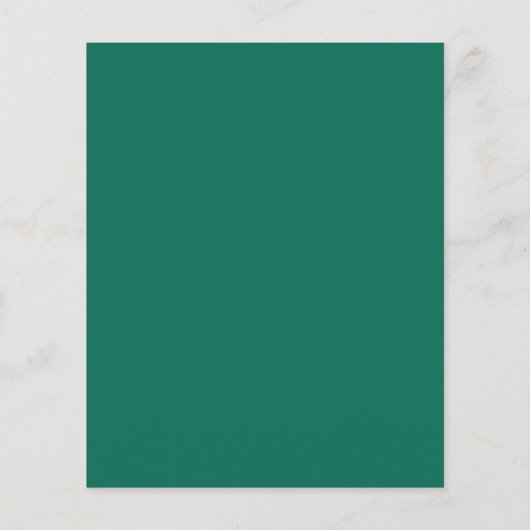Lauren Emerald Green Budget bruiloft uitnodiging (Achterkant)