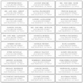 Lauren Gast Adresetiketten Elegant Bruiloft Sticker (Voorkant)