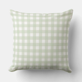Lauren Gingham Pastel Green Kussen