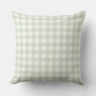 Lauren Gingham Pastel Green Kussen