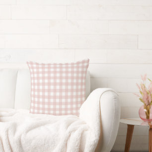 Lauren Gingham Pastel Roze Kussen