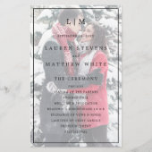 Lauren Monogram Foto Elegante Bruiloft (Voorkant)