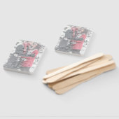 Lauren Monogram Foto Elegante Bruiloft Handwaaier (Niet-gemonteerd)