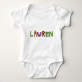 "Lauren" Monster Letters Romper (Voorkant)