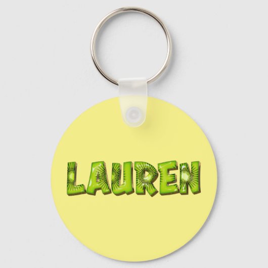 Lauren Name Kiwi Design Schlüsselanhänger Sleutelhanger (Voorkant)