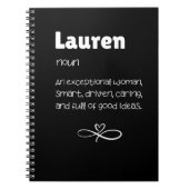 Lauren Noun een uitzonderlijke vrouw Notitieboek (Voorkant)