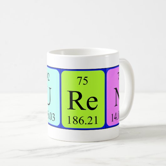 Lauren periodieke lijstnaam mok (Voorkant rechts)