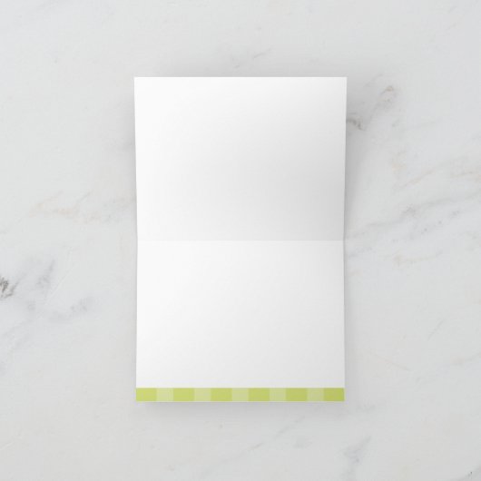 Lauren - Roze vlekken en Limoen strepen Notitiekaartje (Binnen)