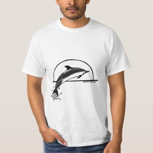 Lauren Van Wieren's Sunset Dolphin T-shirt (Voorkant)