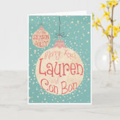 Lauren wenskaart kaart (Gele Bloem)