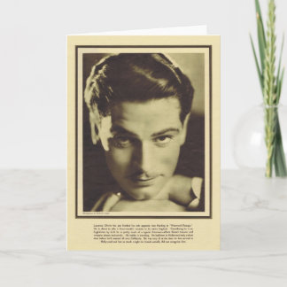 Laurence Olivier portret Kaart