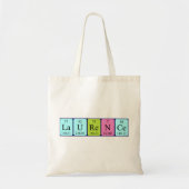 Laurence periodieke table name canvas tas (Voorkant)