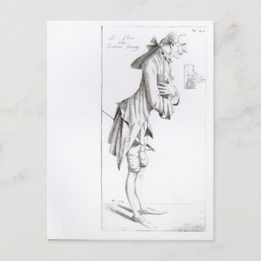 Laurence Sterne Briefkaart (Voorkant)