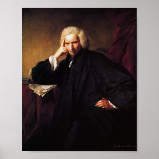 Laurence Sterne (schilderij van Sir Joshua Reynold Poster (Voorkant)