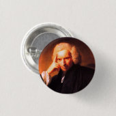 Laurence Sterne (schilderij van Sir Joshua Reynold Ronde Button 3,2 Cm (Voorkant /achterkant)