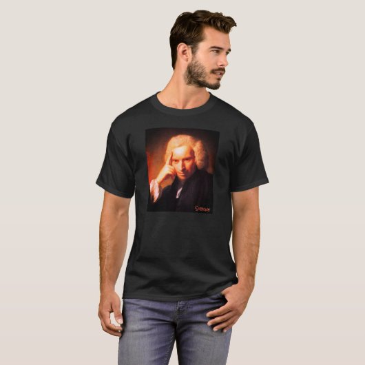 Laurence Sterne (schilderij van Sir Joshua Reynold T-shirt (Voorkant volledig)