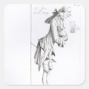 Laurence Sterne Vierkante Sticker