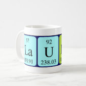 Laurene periodieke lijstnaam mok (Voorkant links)