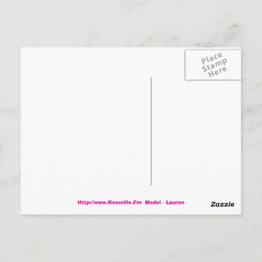 LaurenPostcard1 Briefkaart (Achterkant)