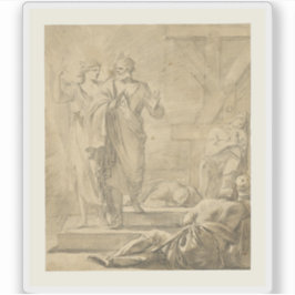 Laurent de La Hyre - De bevrijding van Sint-Pieter Sticker