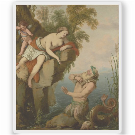 Laurent de La Hyre - Glaucus en Scylla Sticker (Voorkant)