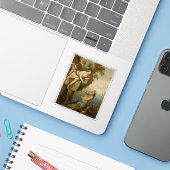 Laurent de La Hyre - Glaucus en Scylla Sticker (Laptop met iPhone)