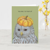 Laurent de Oeral uil wenskaart Kaart (Gele Bloem)