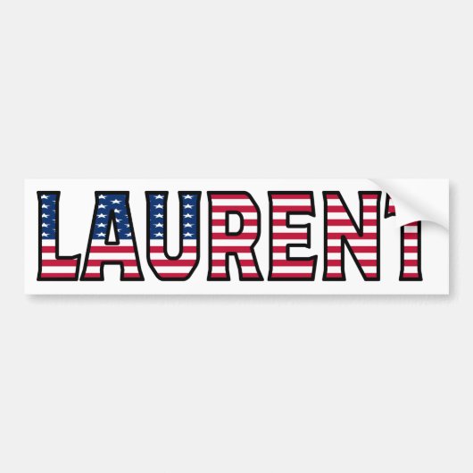 Laurent Name Vorname USA Aufkleber Sticker Auto (Voorkant)