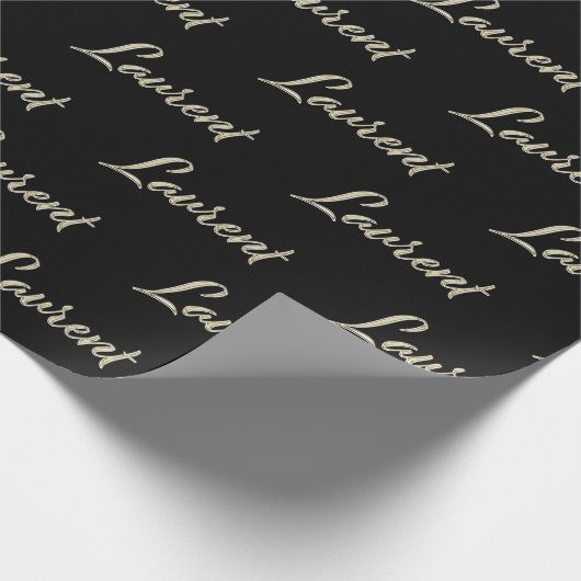 Laurent Vorname Name edles Geschenkpapier Papier (Hoek)