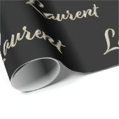 Laurent Vorname Name edles Geschenkpapier Papier (Rol Hoek)