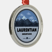 Laurentian Mountains Quebec Canada Camping Metalen Ornament (Rechts)