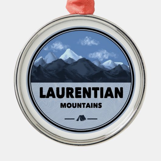 Laurentian Mountains Quebec Canada Camping Metalen Ornament (Voorkant)