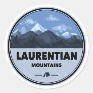 Laurentian Mountains Quebec Canada Kamperen Ronde Sticker