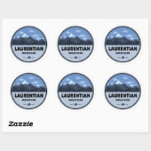 Laurentian Mountains Quebec Canada Kamperen Ronde Sticker (Vel)