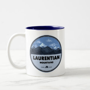 Laurentian Mountains Quebec Canada Kamperen Tweekleurige Koffiemok
