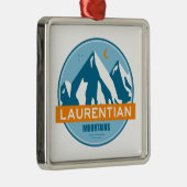 Laurentian Mountains Quebec Canada Metalen Ornament (Rechts)
