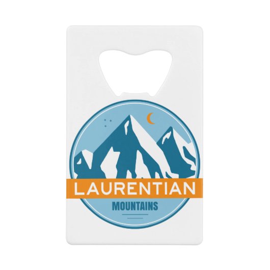 Laurentidegebergte Quebec Canada Creditkaart Flessenopener (Voorkant)