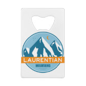 Laurentidegebergte Quebec Canada Creditkaart Flessenopener (Achterkant)