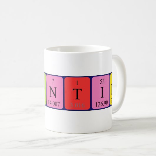 Laurentina periodiek systeem naam mok (Voorkant rechts)