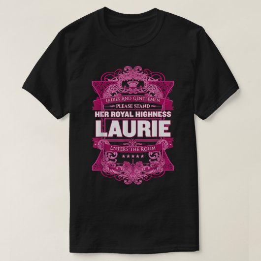 Laurie Voornaam T-shirt (Design voorkant)