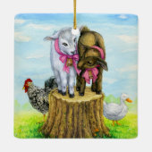 Lauriekreeften Keramisch Ornament (Achterkant)