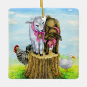 Lauriekreeften Keramisch Ornament (Voorkant)