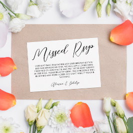 Laurier Monogram Beleefd Gemiste RSVP Kaartje