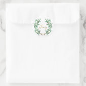Laurier Olijfblad Ronde Sticker (Tas)