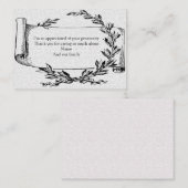  laurierbanner na begrafenis bedankkaart notitiekaartje (Voorkant / Achterkant)