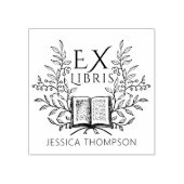laurierboek ex libris rubberstempel (Afrduk)