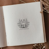 laurierboek ex libris rubberstempel
