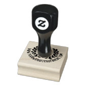 Laurierkrans Hart Handgemaakte Website Rubberstempel (Stempel)