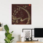 Laurierkrans - Leonardo da Vinci Fijne Kunst Poste Poster (Thuiskantoor)